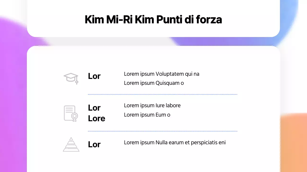 Una semplice cartella istruttori rosa e blu