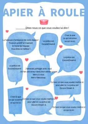 Le joli papier à rouler de Blue's post