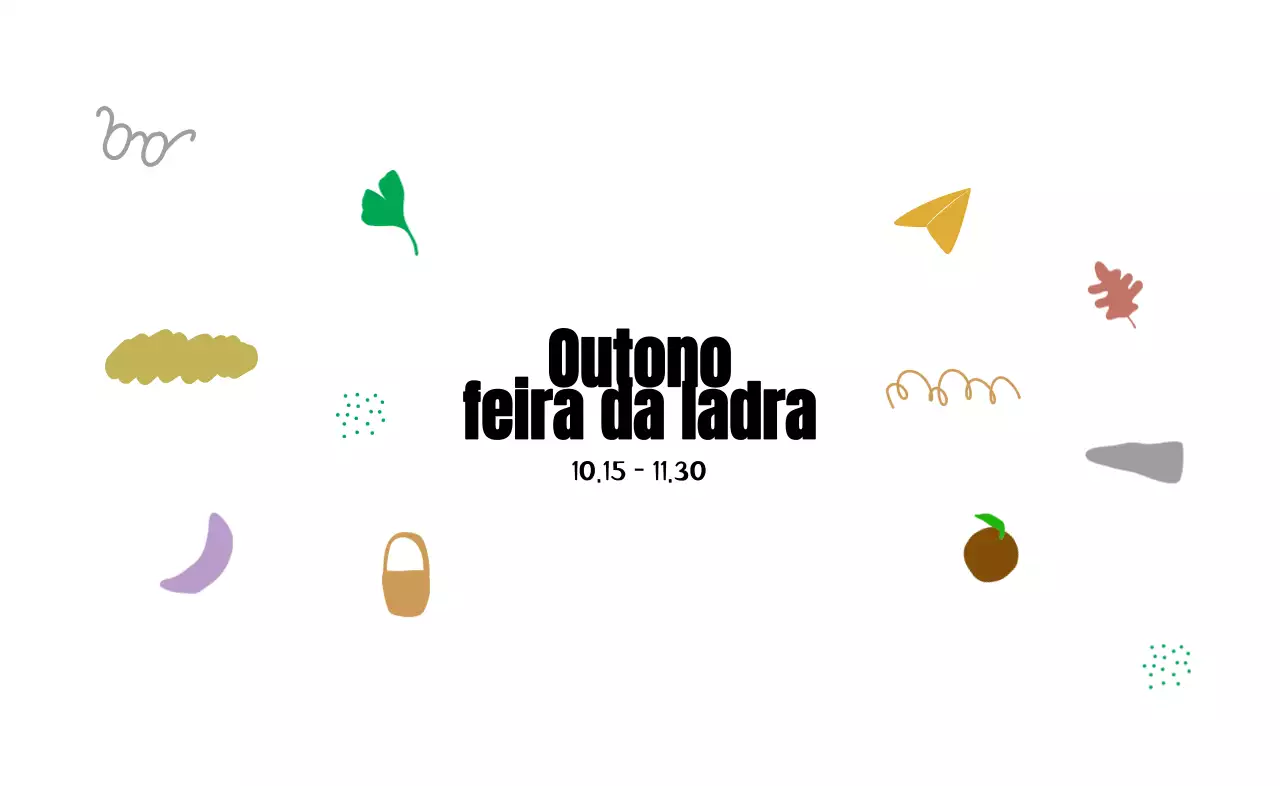 Uma feira da ladra sazonal de ilustrações vintage