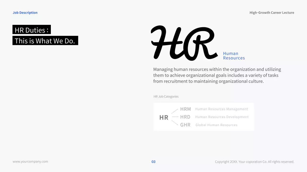 White Modern Career Lecture Presentation