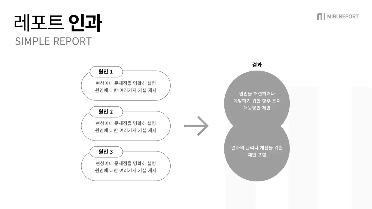 검정과 회색의 심플한 회사 보고서