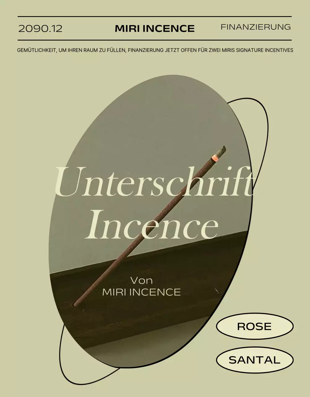 Khaki, minimalistische Fördermittelanzeige