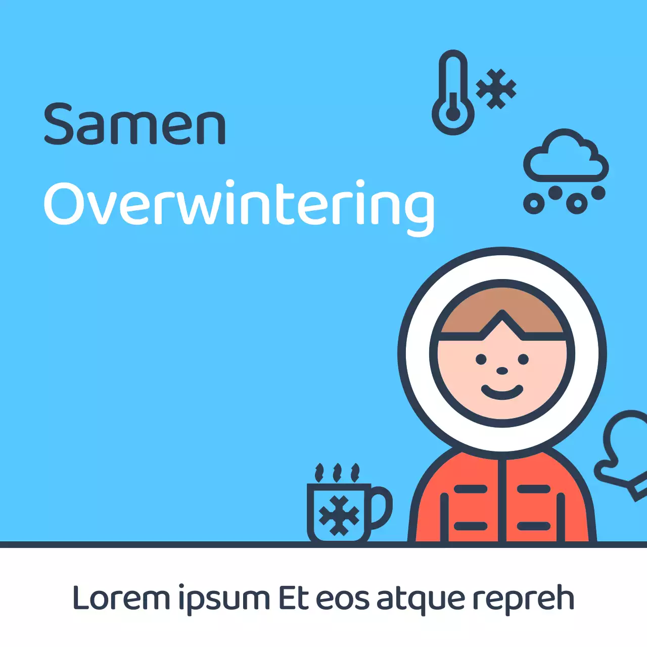 Een minimalistische gids voor overwinteren in blauw en lichtblauw