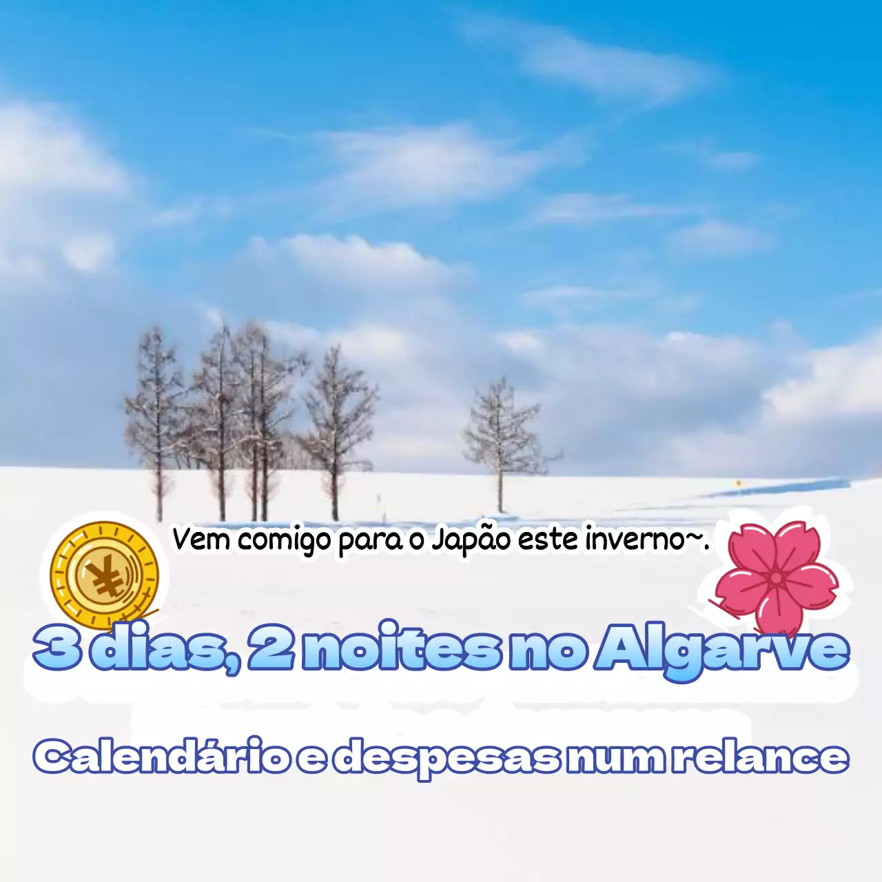 Dicas de viagem de inverno para um simples inverno azul e branco no Japão