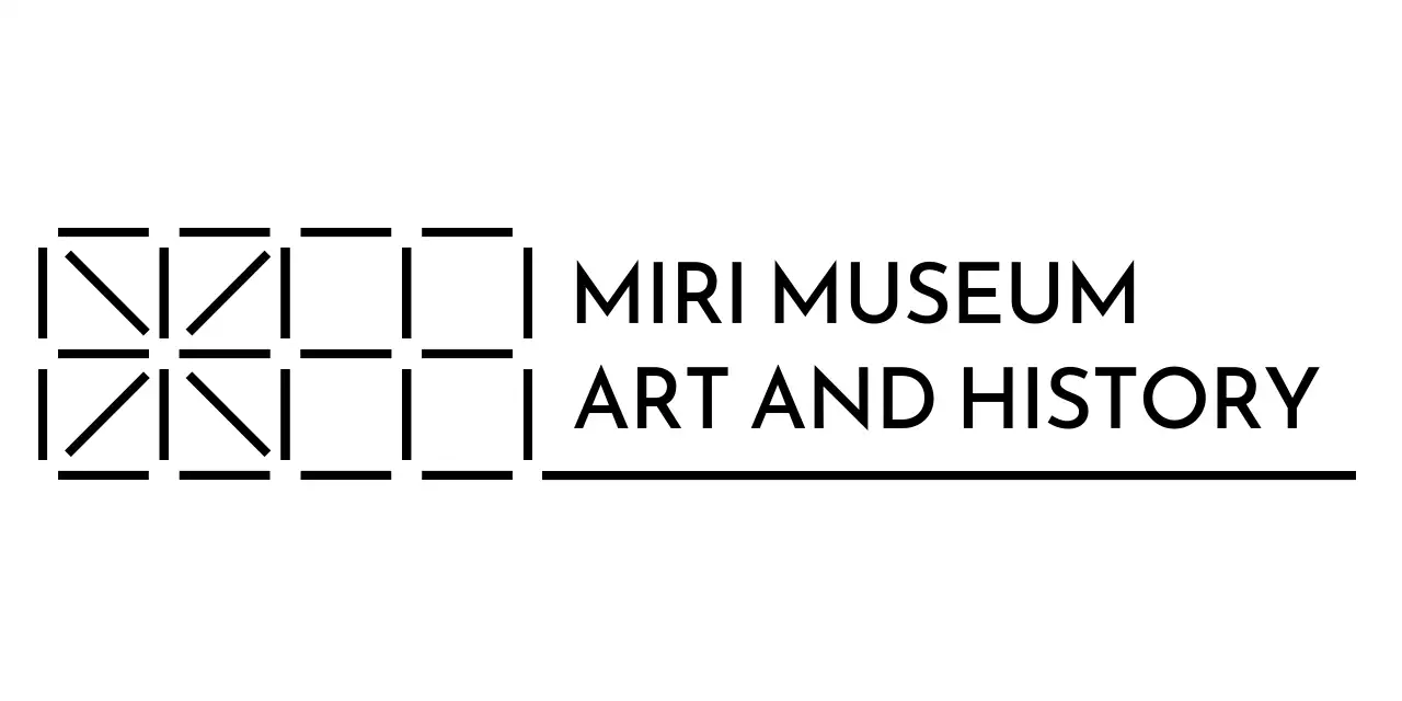 Brand logo with an art museum concept
