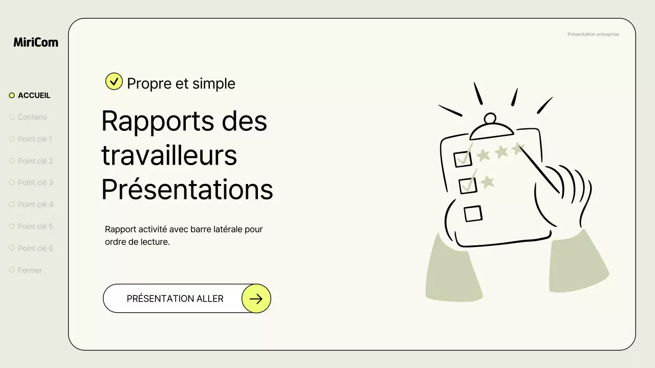 Un simple rapport d'activité en kaki et néon