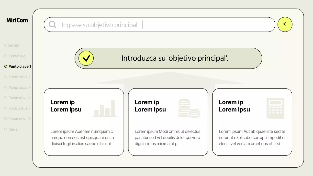 Un sencillo informe comercial en caqui y neón