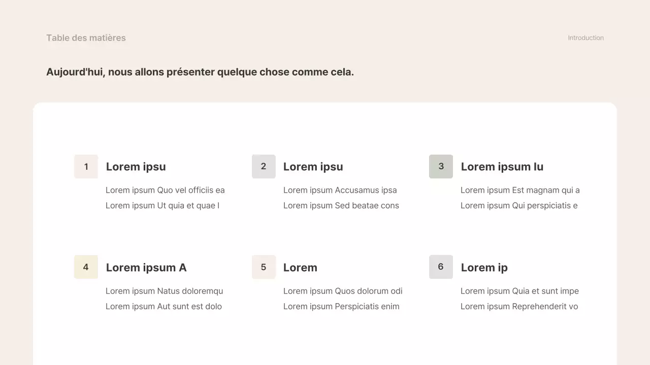 Beige et gris, simple matériel de cours d'initiation à l'emploi de titulaire