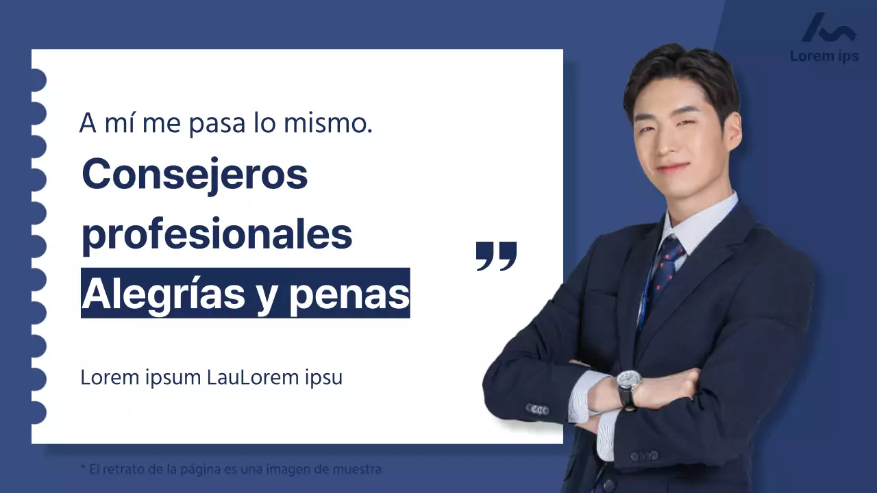 Material didáctico simple, azul marino y azul consejero