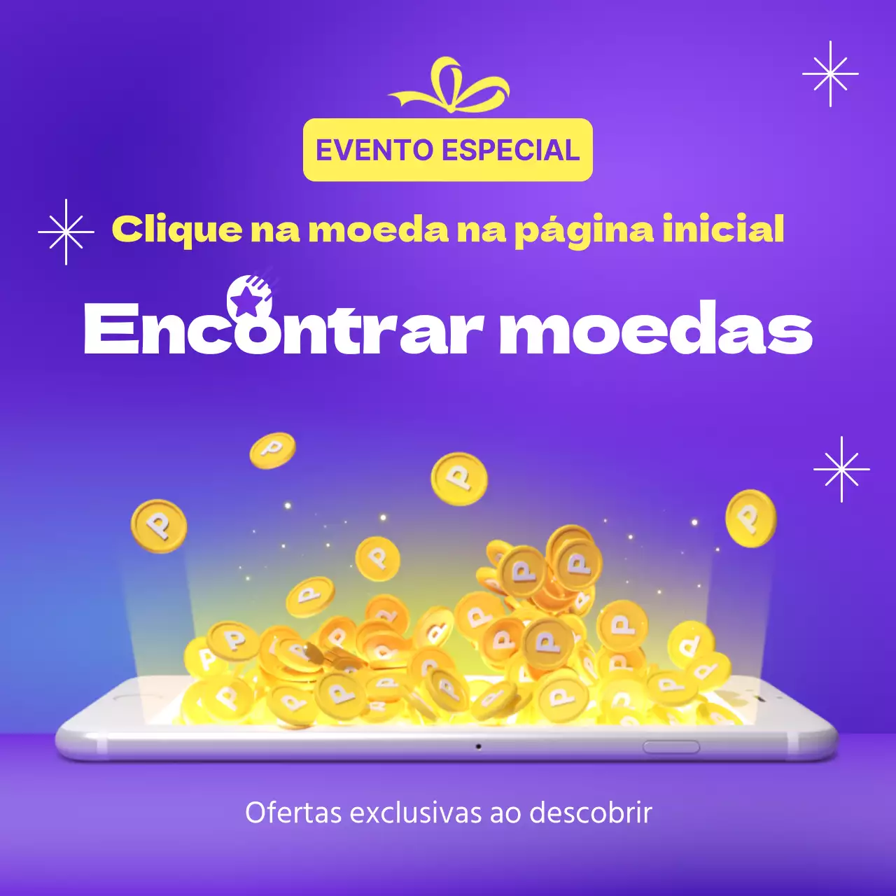 Promover um simples evento de acompanhamento roxo e amarelo
