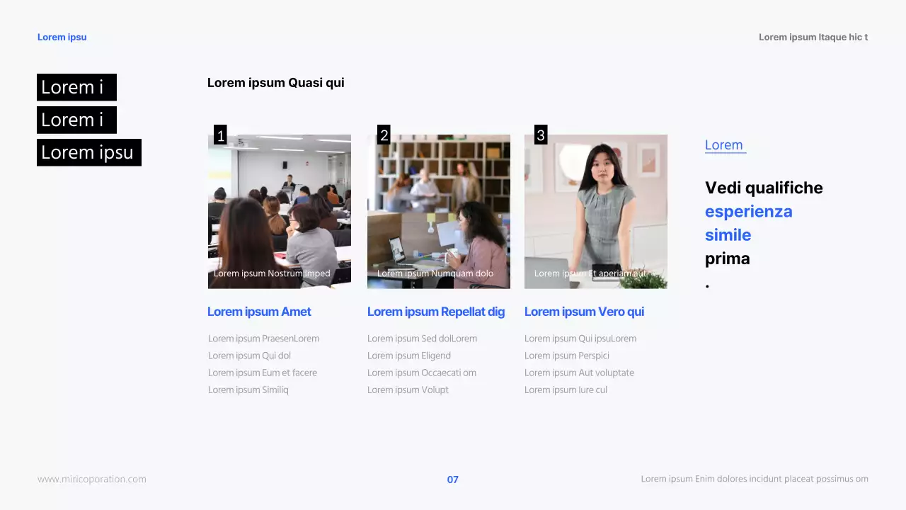Le moderne carriere nelle risorse umane in blu e nero Materiali per il corso