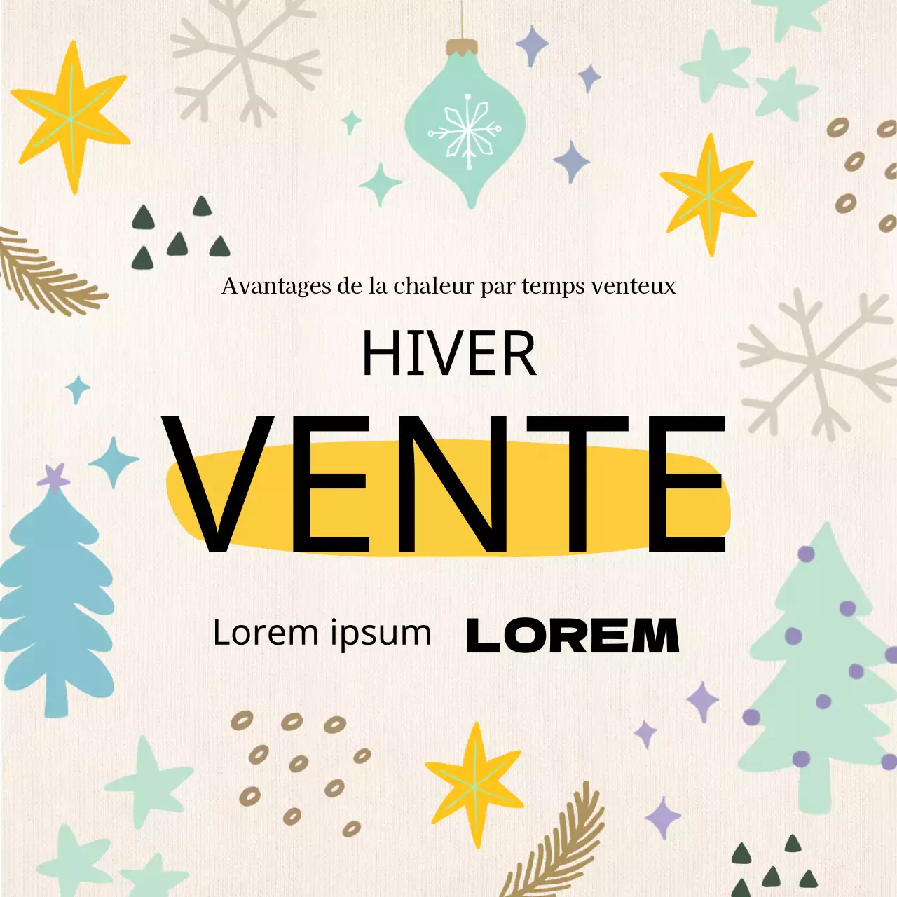 Une annonce de vente à la menthe et mignonne