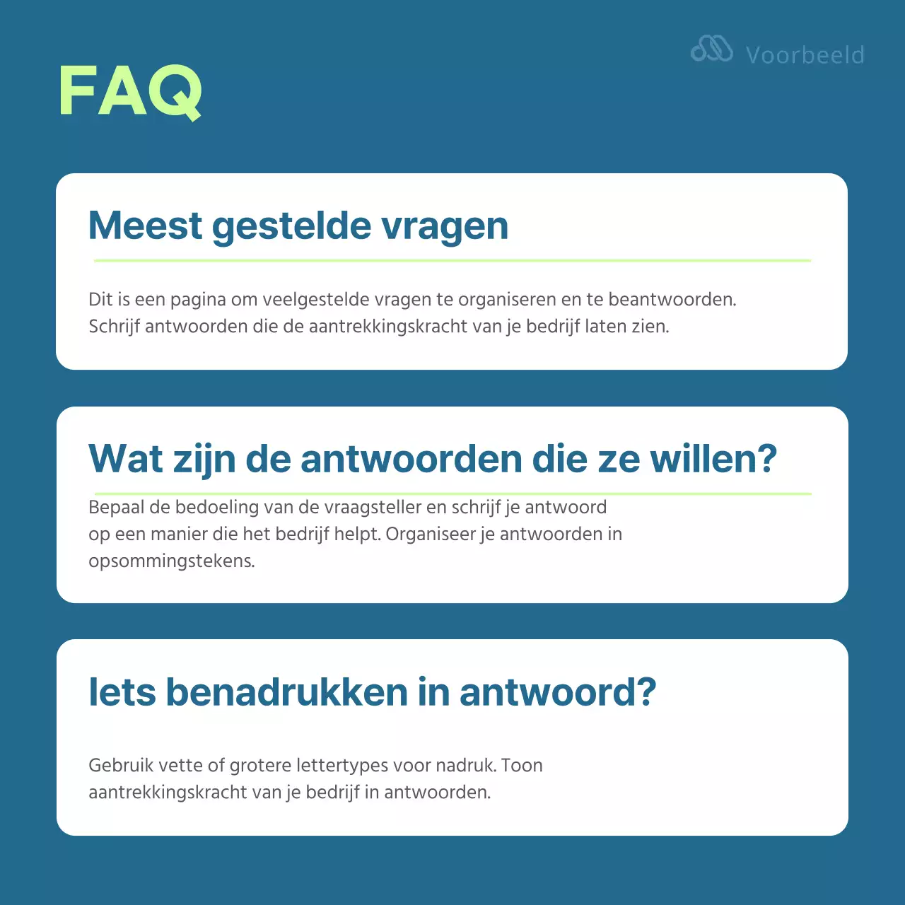 Promoot je bedrijf in fluorescerend en marineblauw.