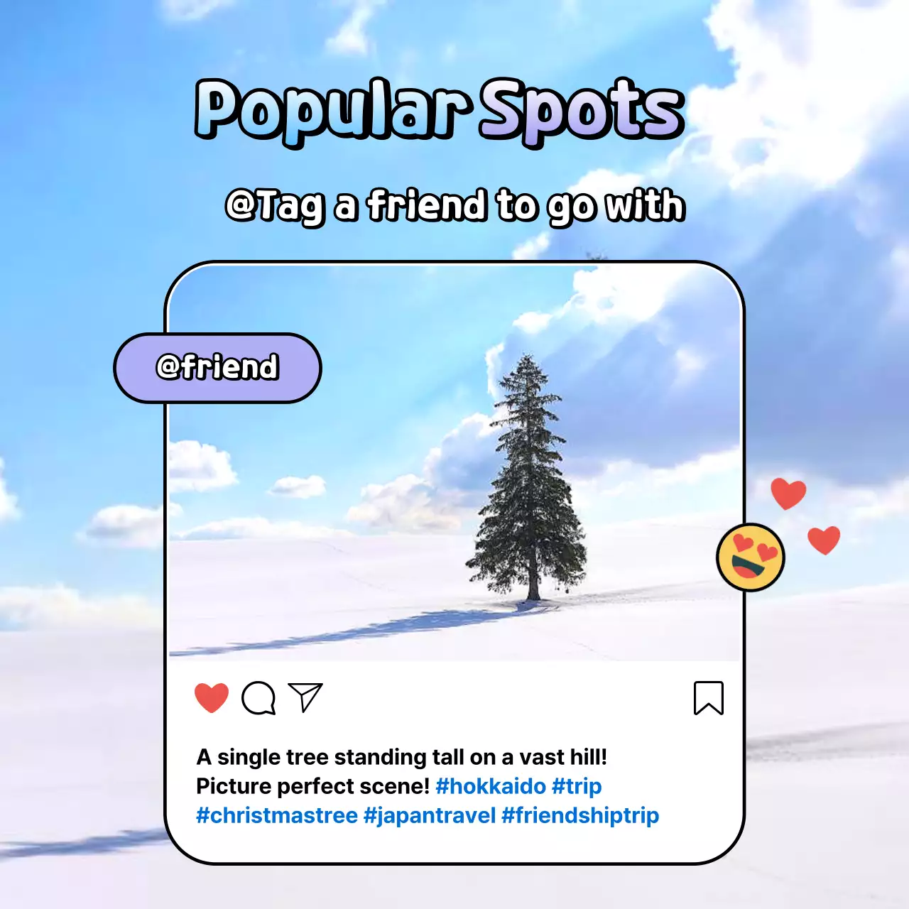 Blue Trendy Travel Schedule Instagram Carousel