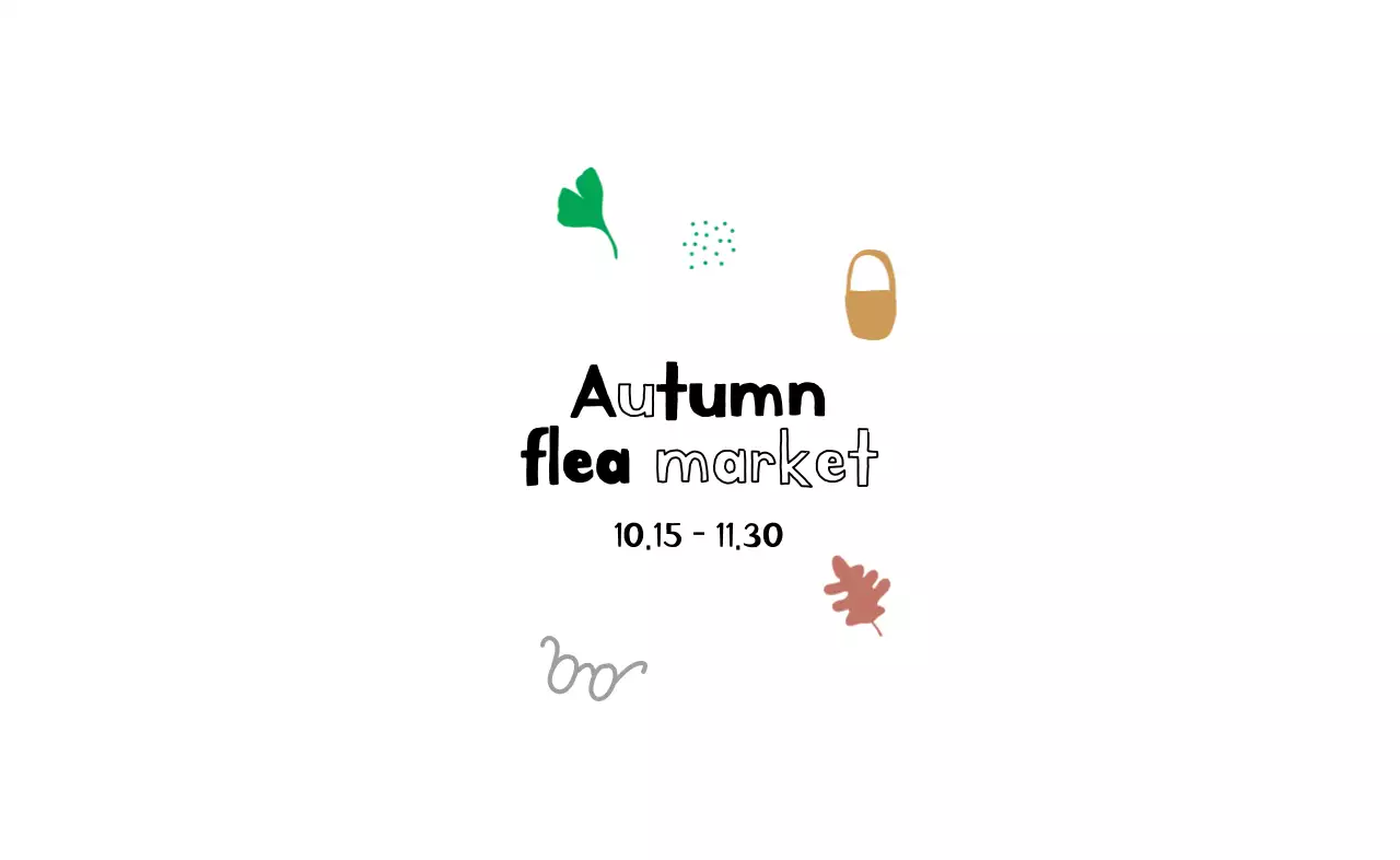 Uma feira da ladra sazonal de ilustrações vintage