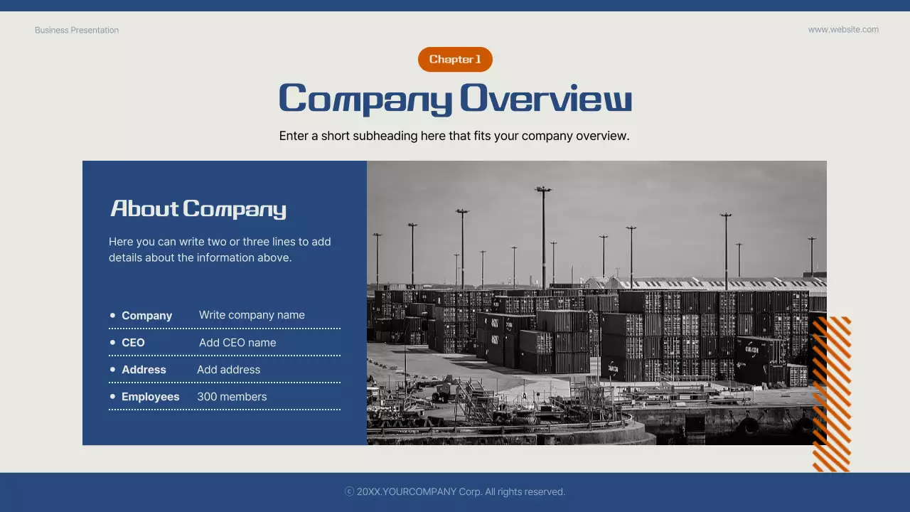 Blue Modern Business Plan Document Presentation