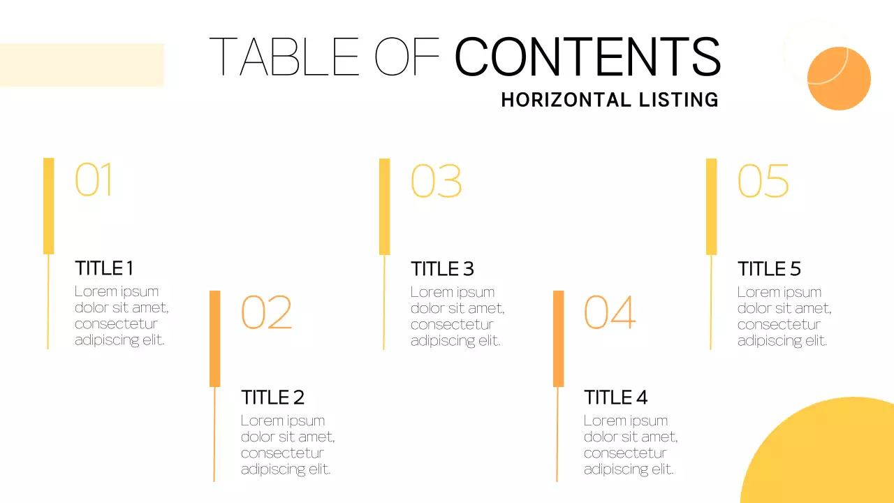 옐로우 모던 가이드 프레젠테이션