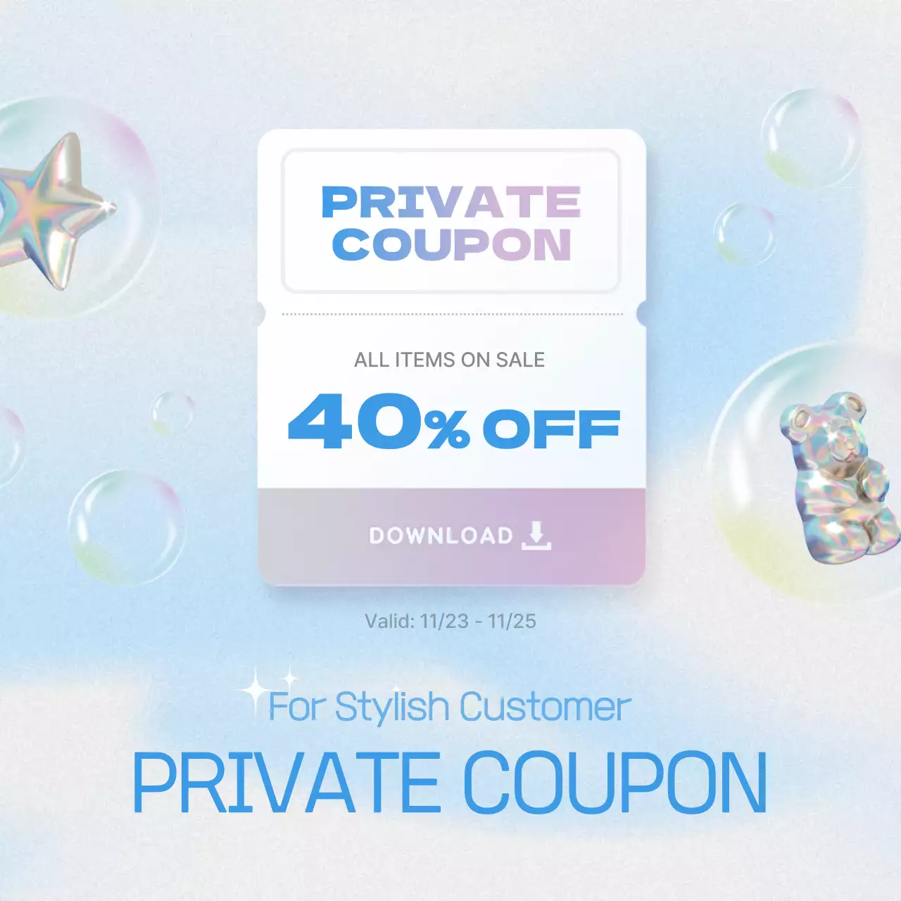 Blue Trendy Black Friday Promotion Instagram Carousel