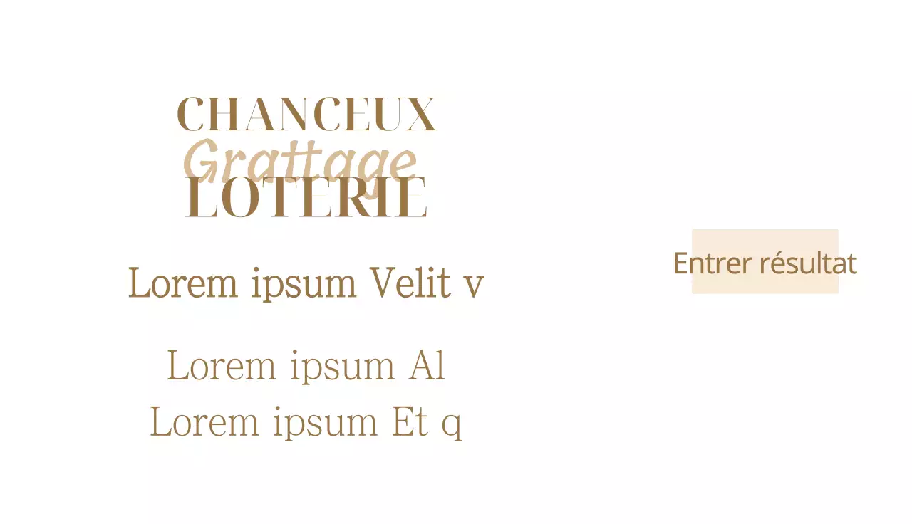 Loterie pour la fête de fin d'année avec accents dorés sur fond noir