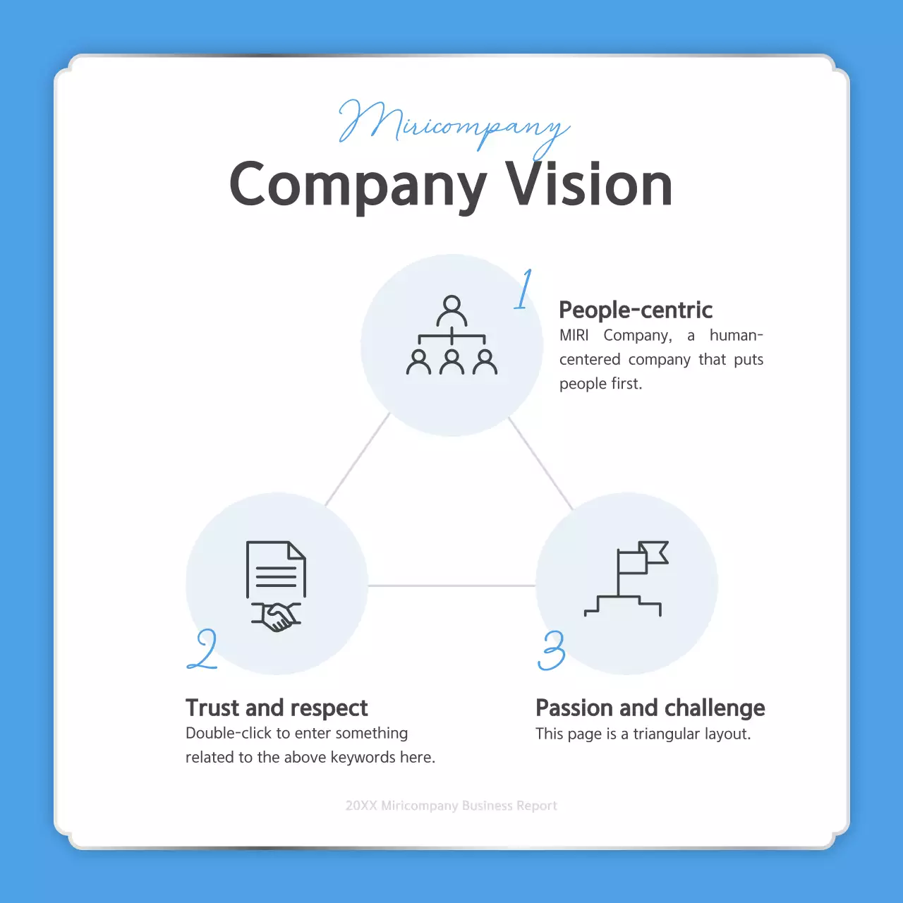 White Modern Business Report Instagram Carousel