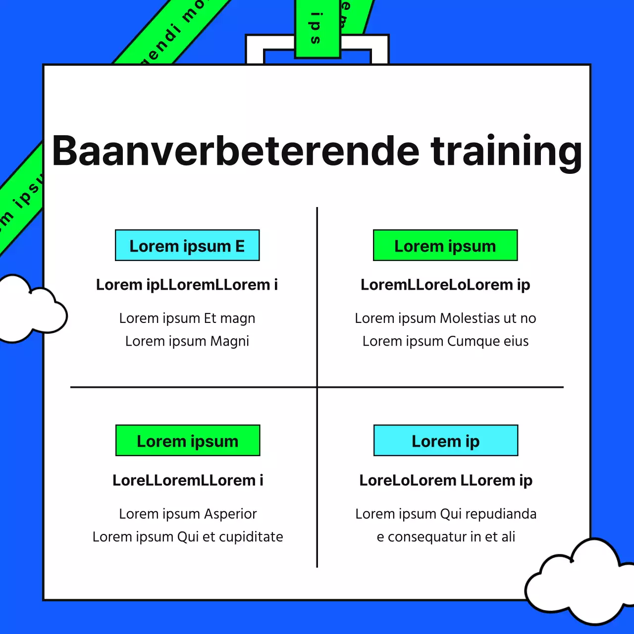 Handleiding Simpel baantrainingssysteem van Blue