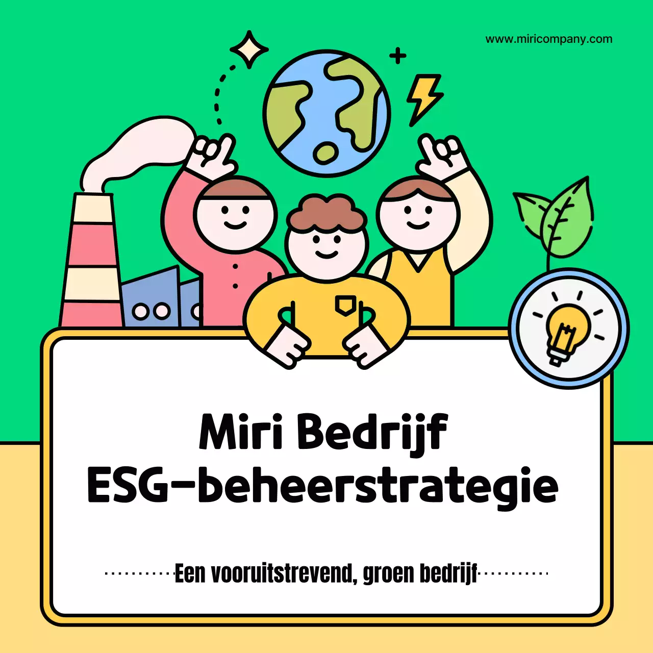 Verklaar je kitscherige groene en gele ESG-strategie