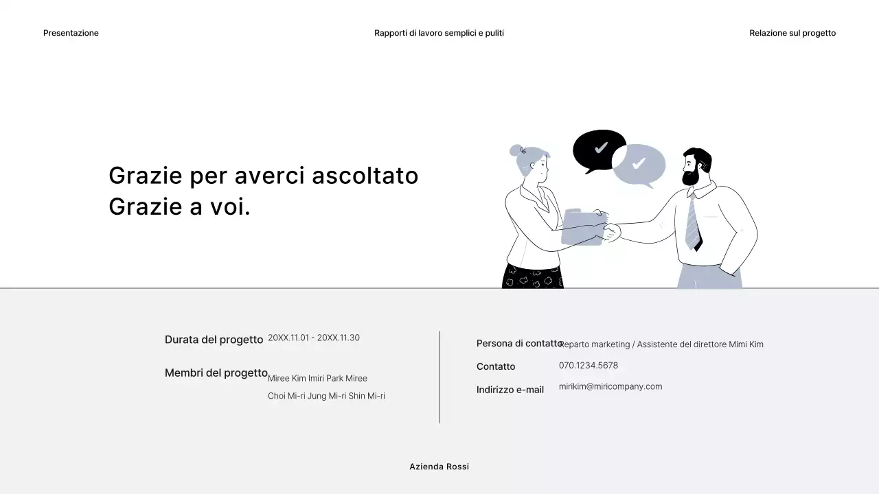 Rapporti di lavoro semplici in grigio e nero