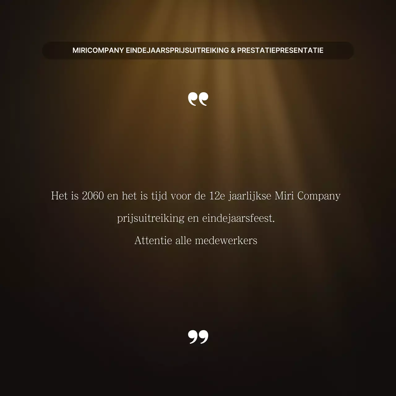 Luxe goud- en bruinpresentaties en eindejaarsverslagen