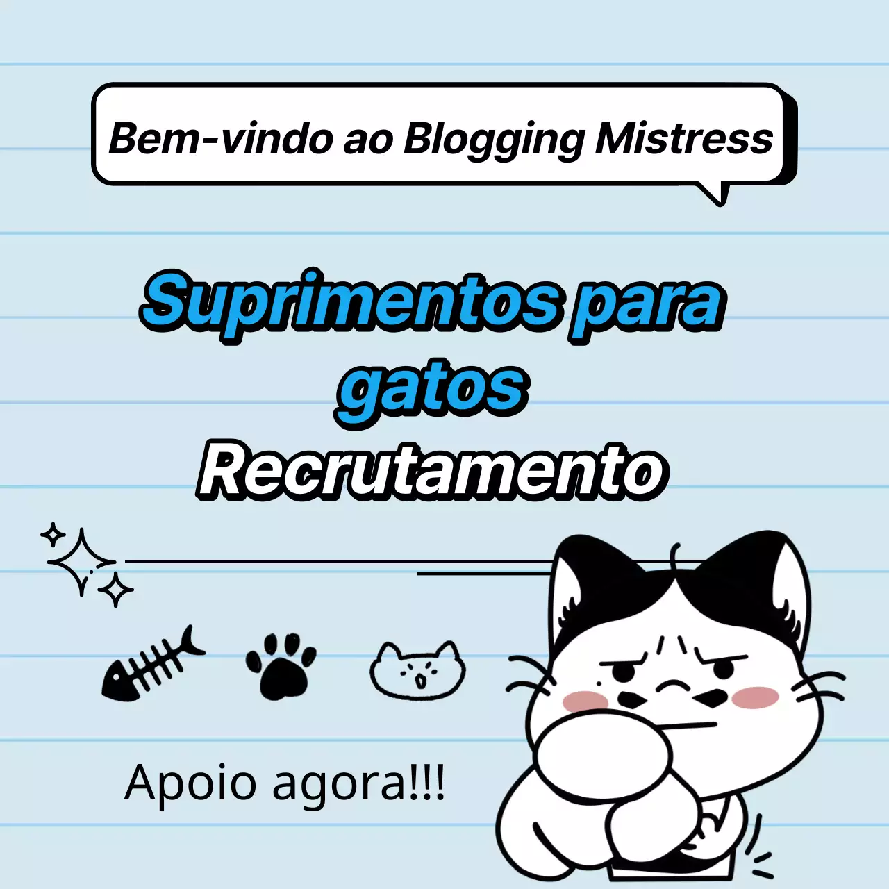 Promover uma caixa de areia para gatos simples, azul clara e branca