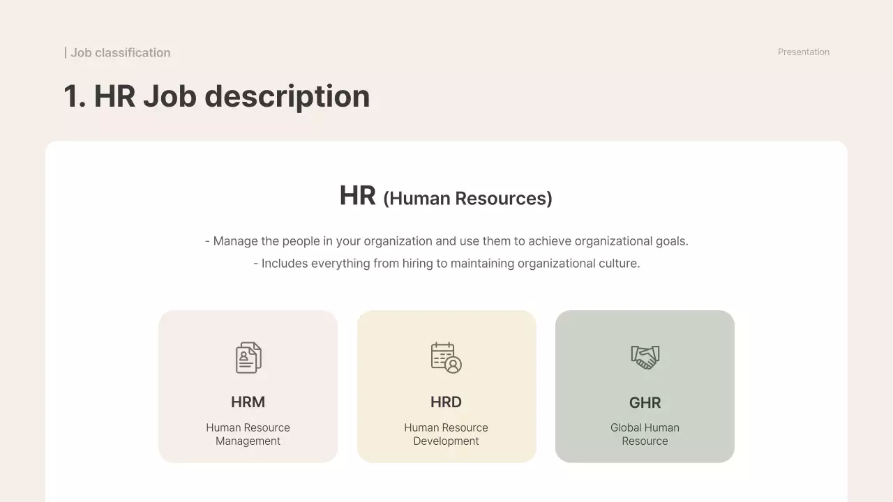 Beige Professional Hr Guide Presentation