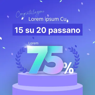 Promuovere i numeri di ammissione blu kitsch