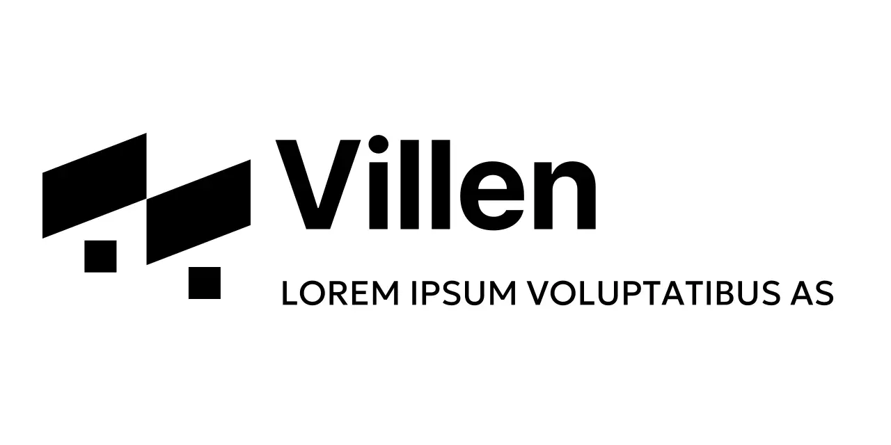 Logos von Unternehmensmarken mit Bezug zur Architektur