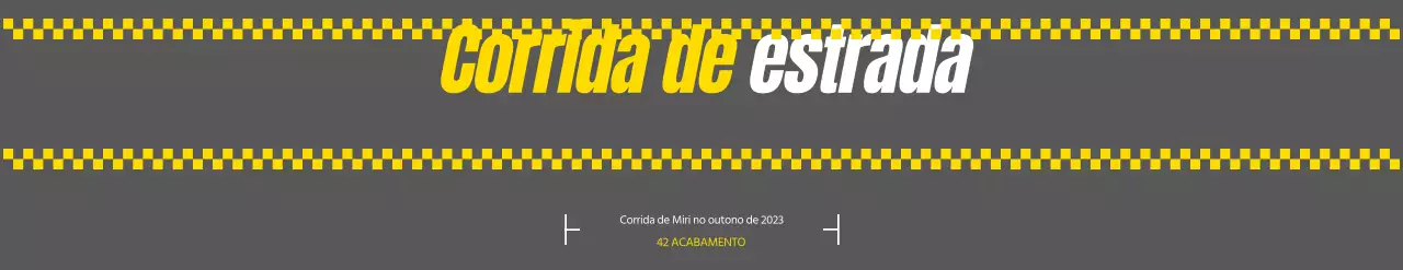 Design de maratona com um toque de estrada