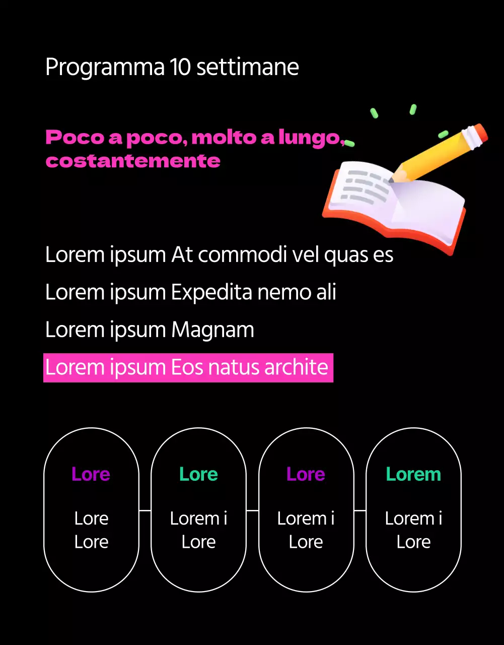 Promuovere l'apprendimento della lingua inglese in nero e in rosa