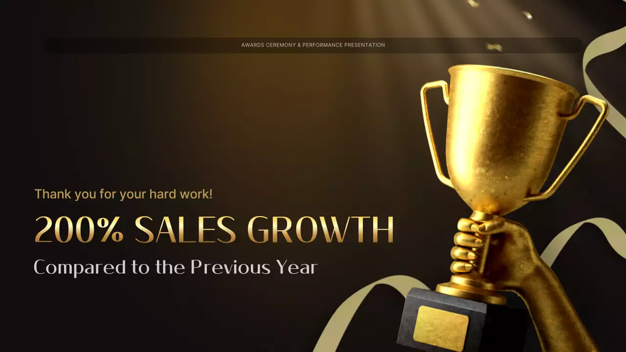 Gold Elegant Awards Presentation