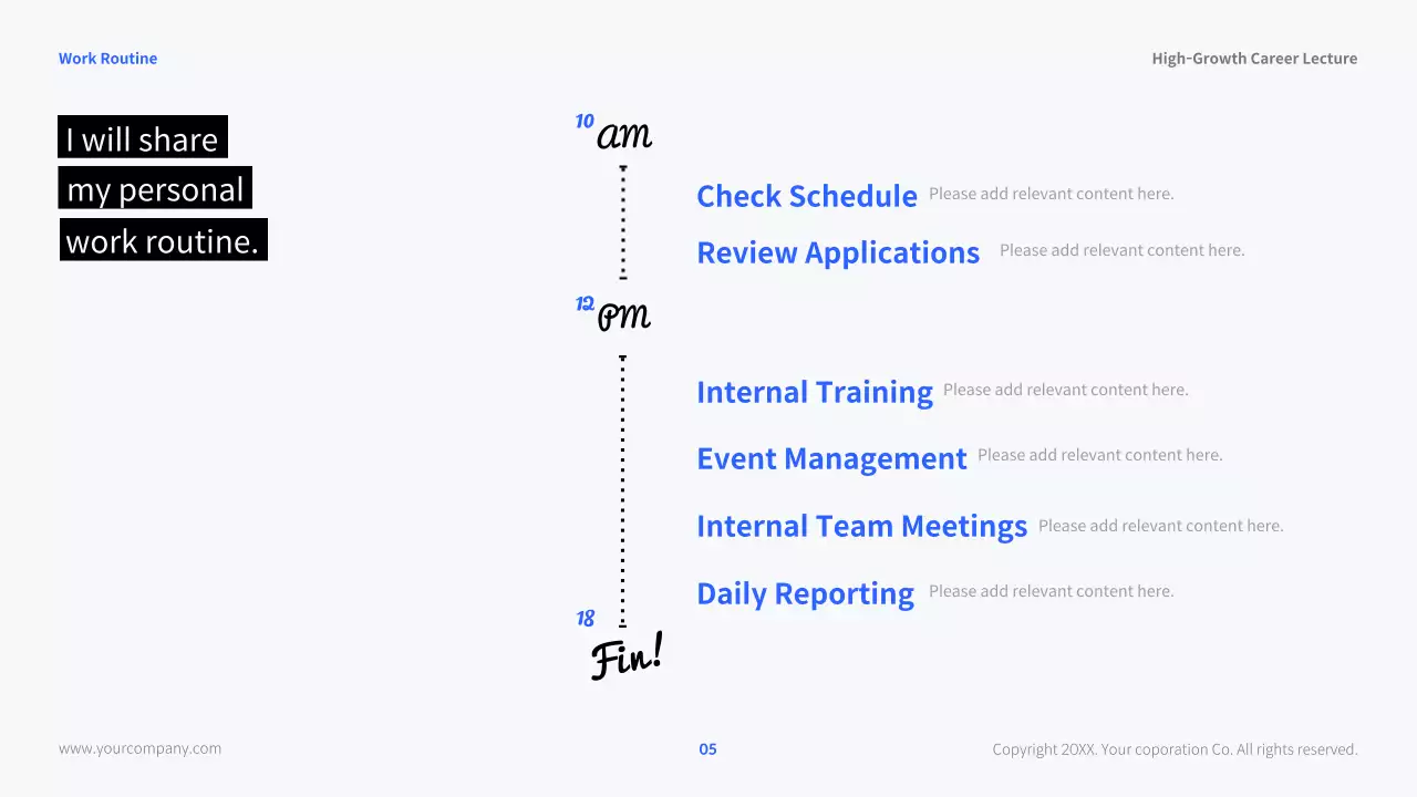 White Modern Career Lecture Presentation