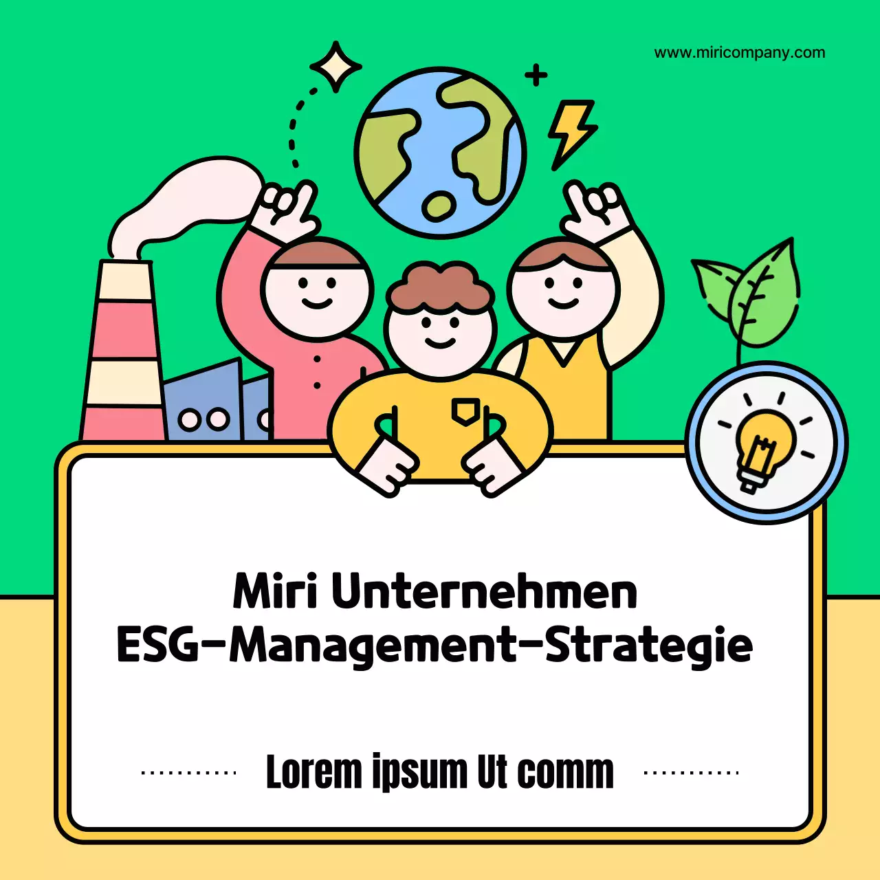 Erläutern Sie Ihre kitschige grüne und gelbe ESG-Strategie