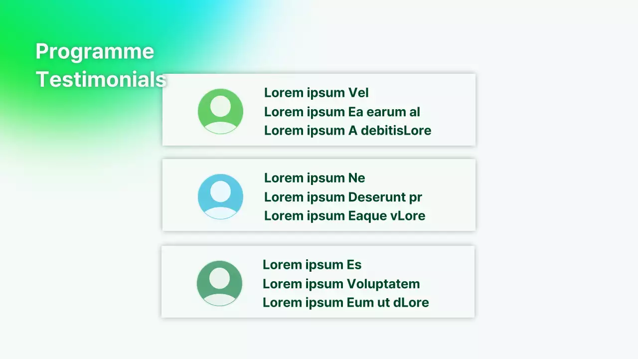 Eine einfache Präsentation der Lehrermappe in Grün und Hellblau