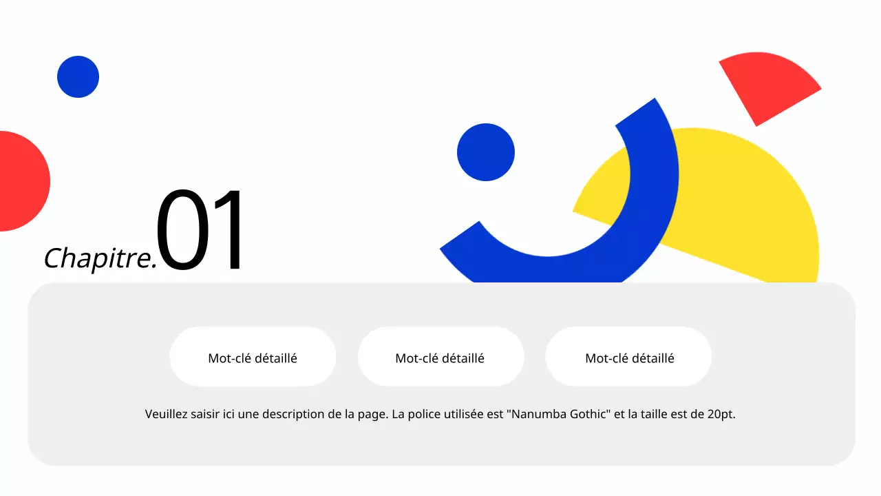 Rapport d'activité géométrique en jaune et rouge