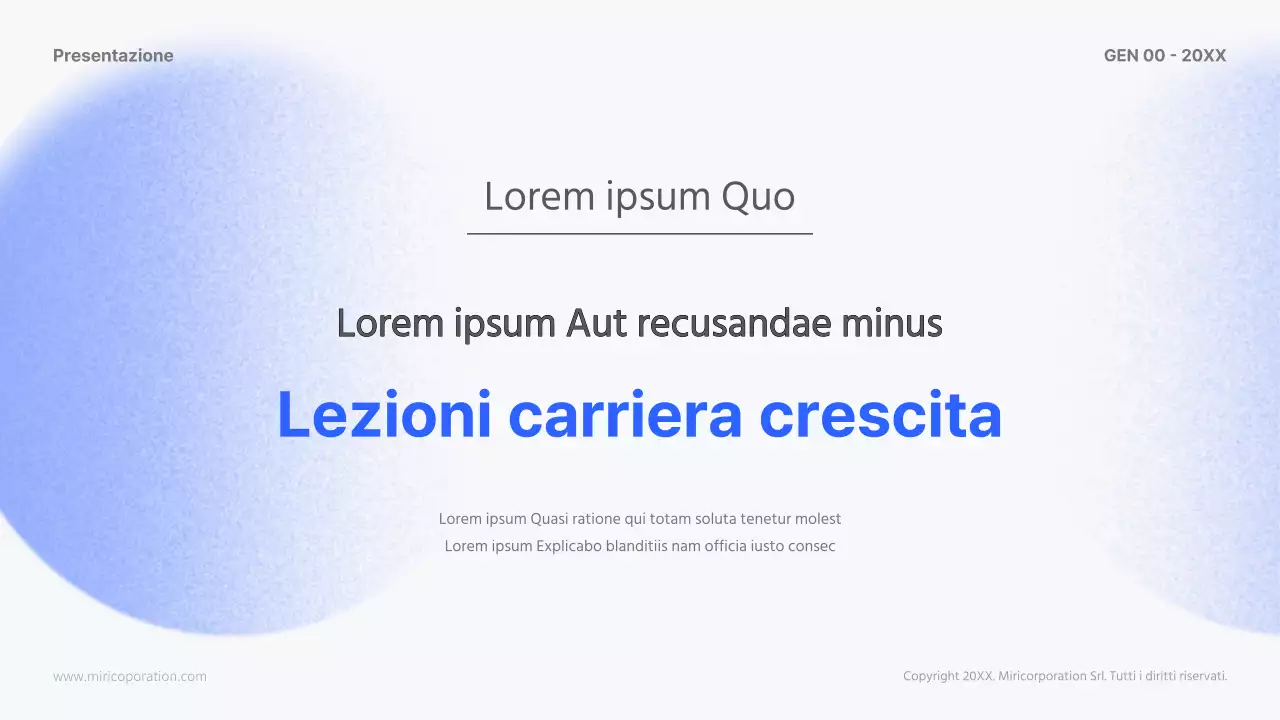 Le moderne carriere nelle risorse umane in blu e nero Materiali per il corso