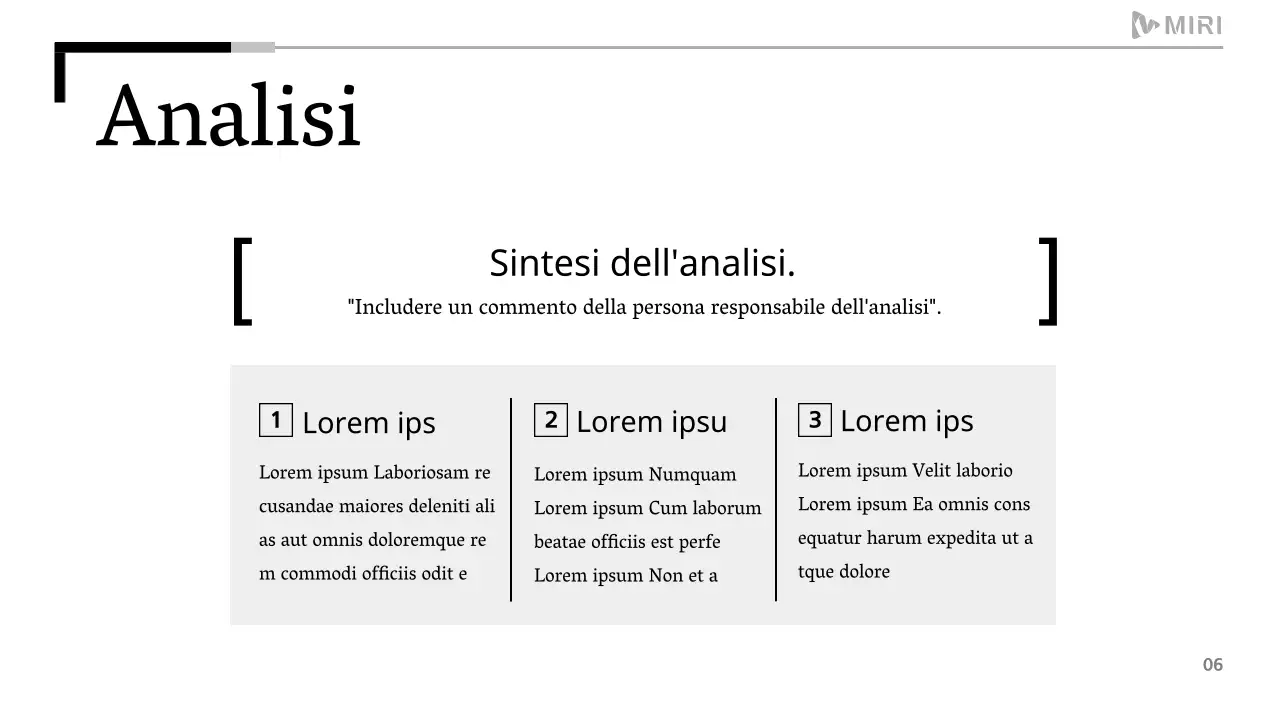 Un semplice rapporto stampabile in bianco e nero