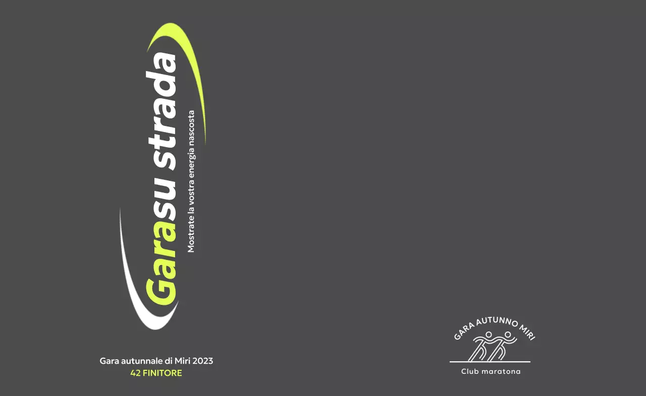 Design pulito della maratona con illustrazioni