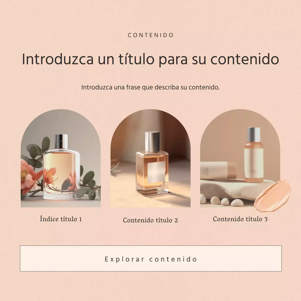 Un simple anuncio de cosméticos rosas en Instagram