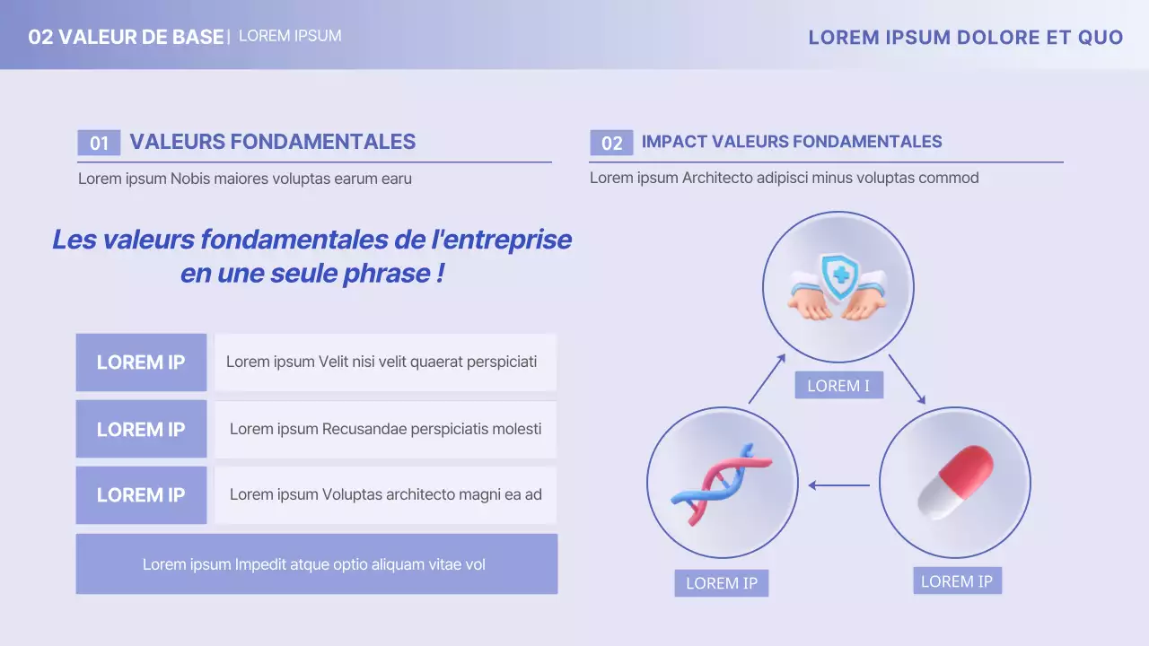 Profil de l'entreprise pharmaceutique médicale minimaliste Yonbora