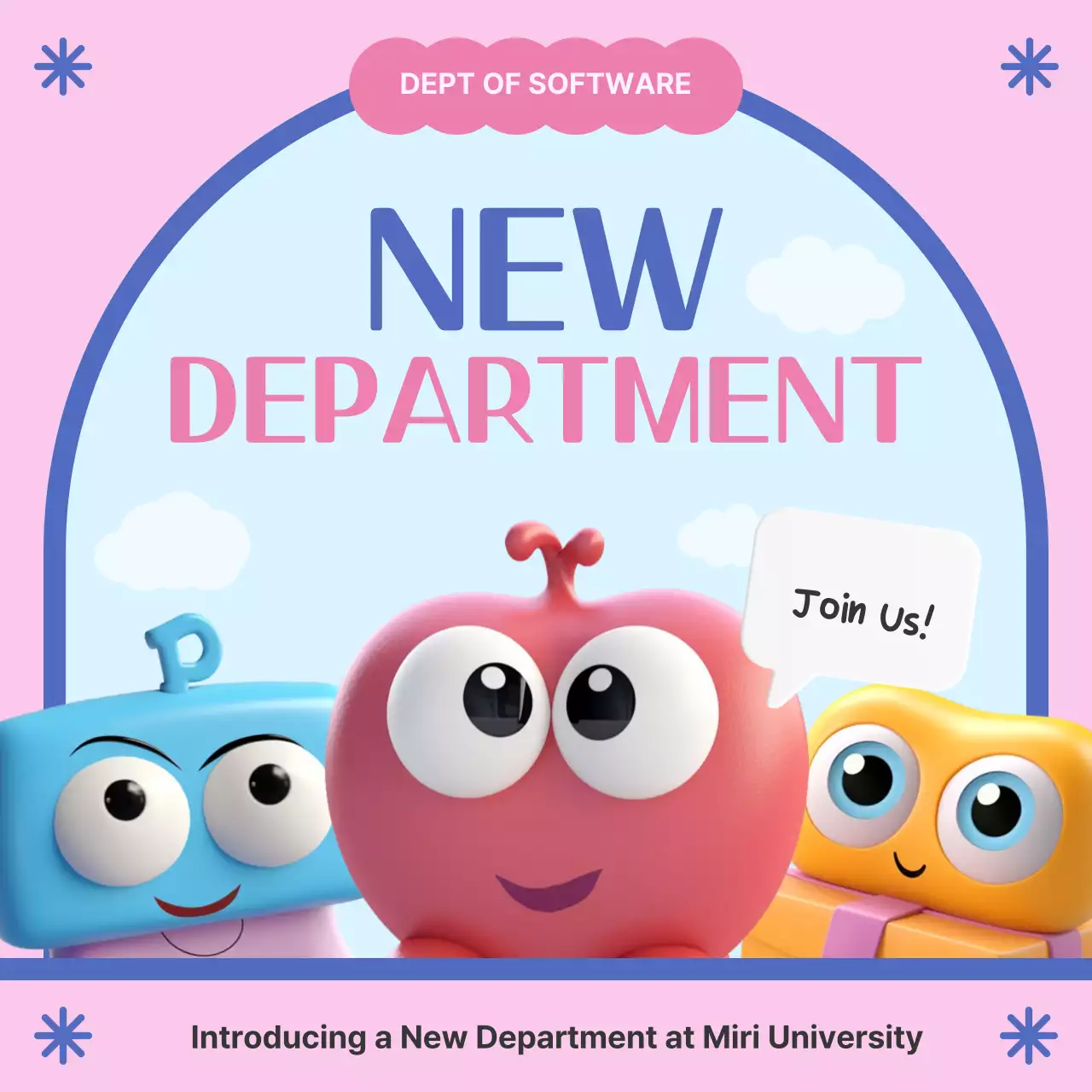 Pink Playful Software Announcement Instagram Carousel