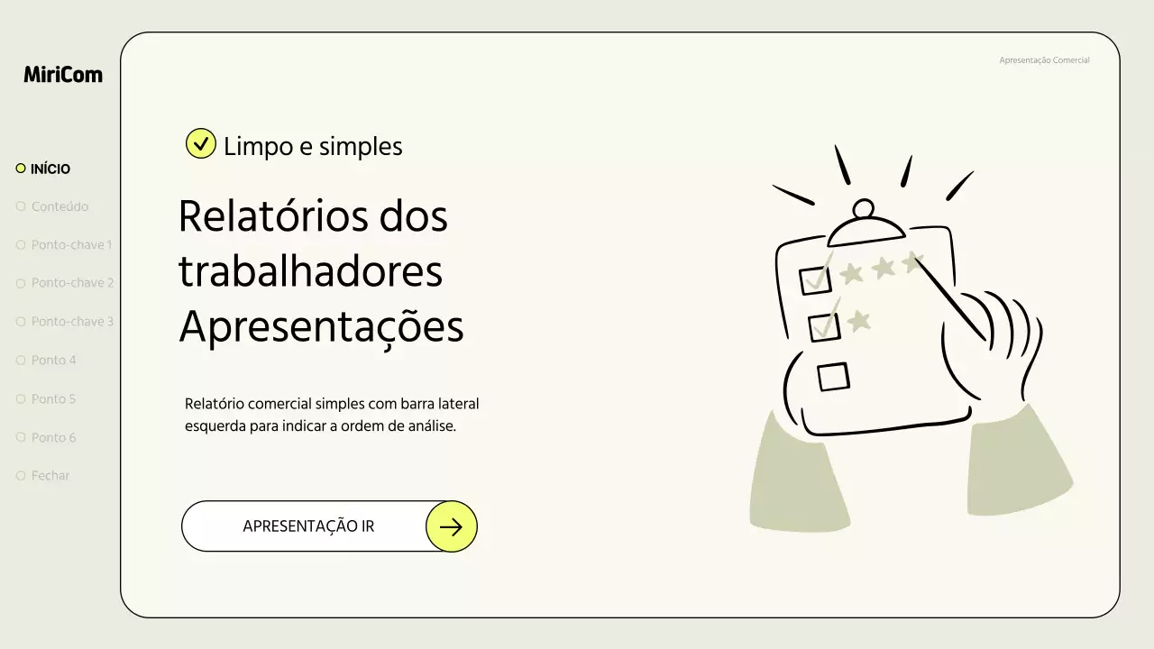 Um simples relatório de actividades em caqui e néon