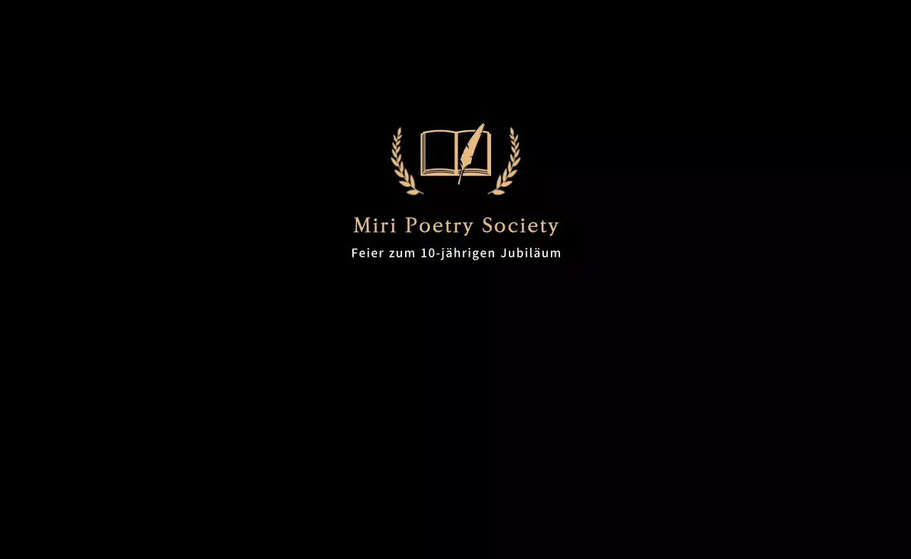 Edles Logo mit goldenem Lorbeerblatt