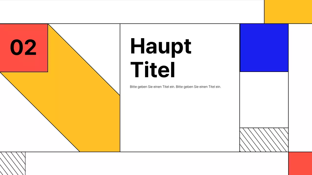 Ein einfacher Geschäftsbericht in Gelb und Rot