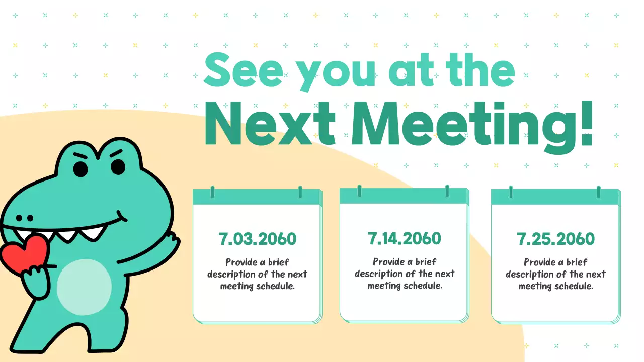 Ghi chú tiếp thị hoạt hình Mint