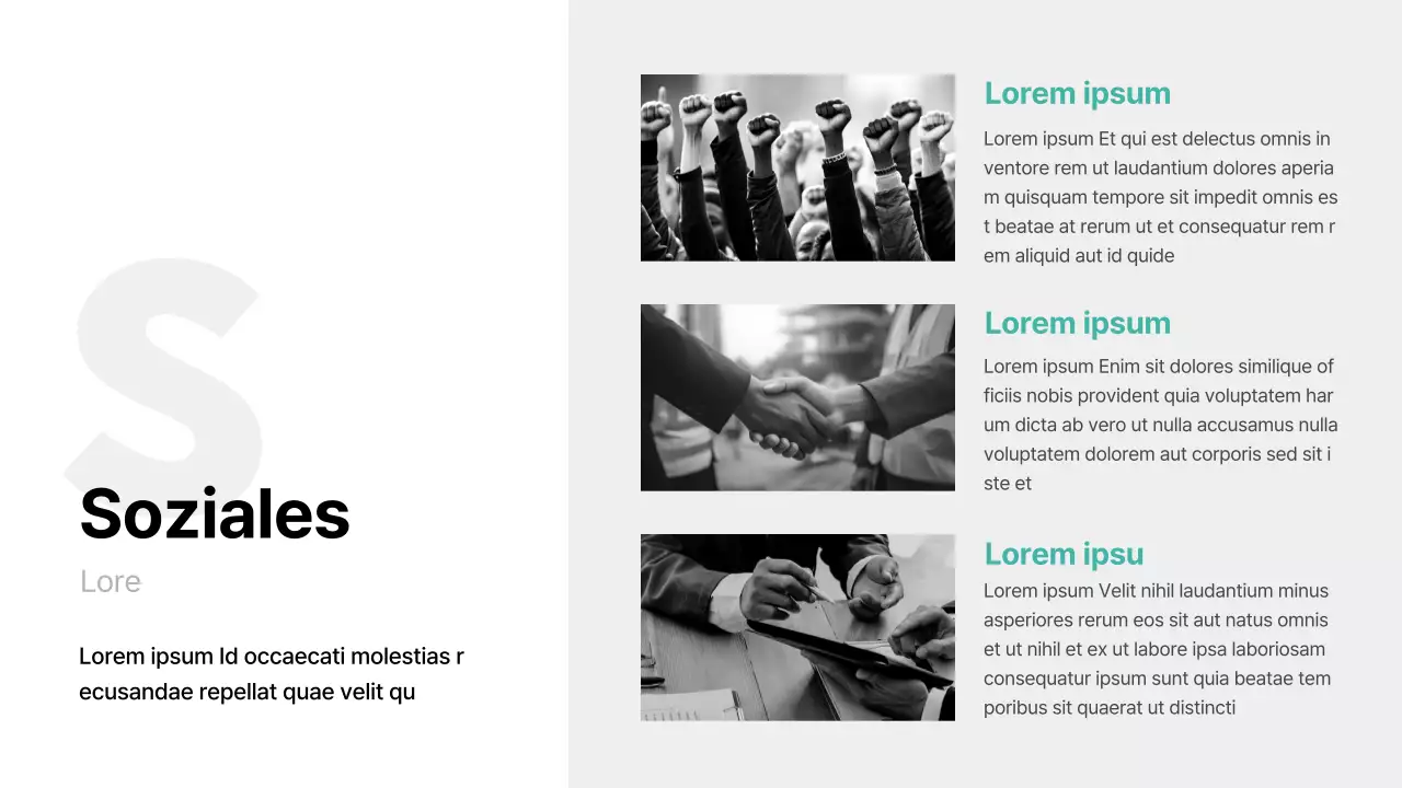 Basic-Feeling mit mintfarbenem Akzent ESG-Bericht